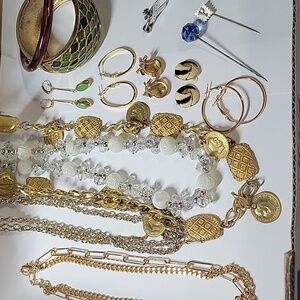 Elegant Gold and Silver Tone Jewelry Lot